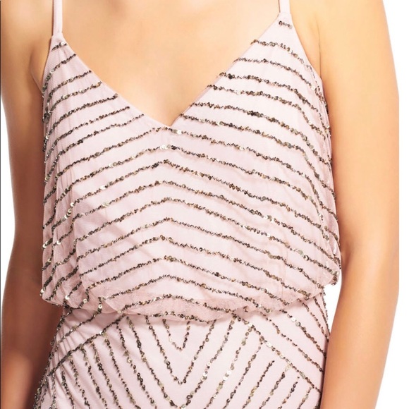 Adrianna Papell Art Deco Beaded Dress - Picture 4 of 6